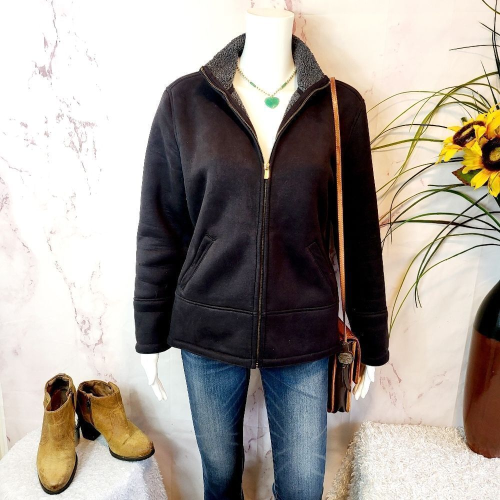Ralph Lauren micro fleece sueded jacket